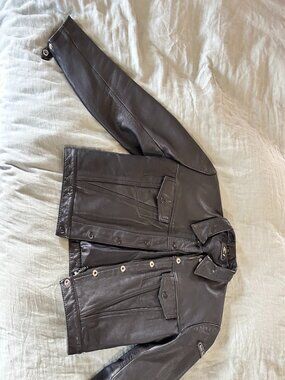Black Leather Motorcycle jacket